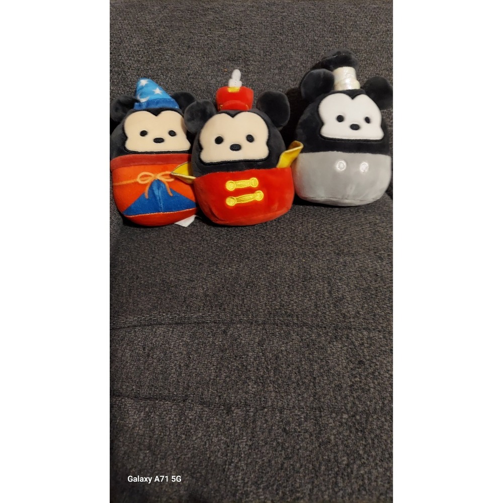 Disney Original Squishmallows‎ Kellytoy. 3 Mickey Mouse